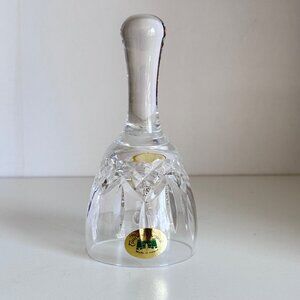 Tyrone Crystal Irish Bell Leaf Etching Small 4" Ireland New